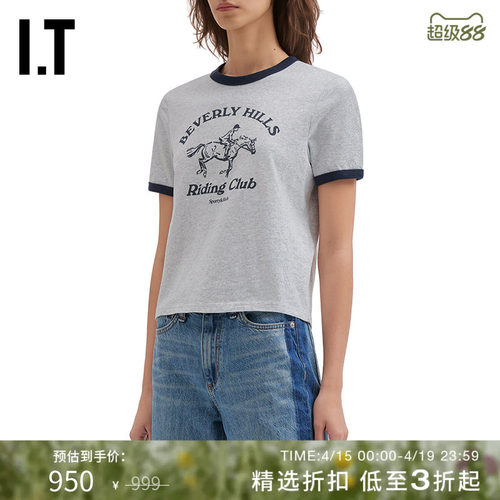ITSporty&Rich合身短袖T恤