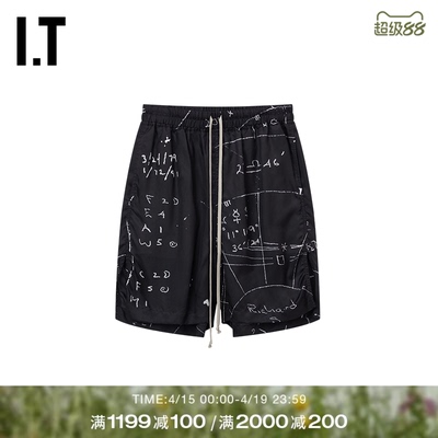 ITRickOwens高开叉短裤