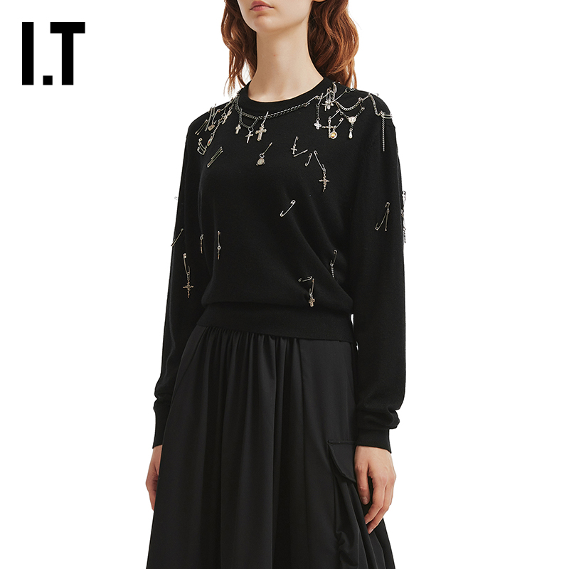 ITR13圆领针织衫复古酷感