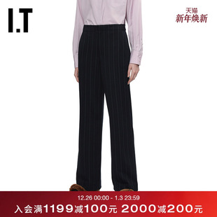 直筒裤 bone女装 长裤 新款 裤 竖条纹西装 西裤 摩登时尚 rag