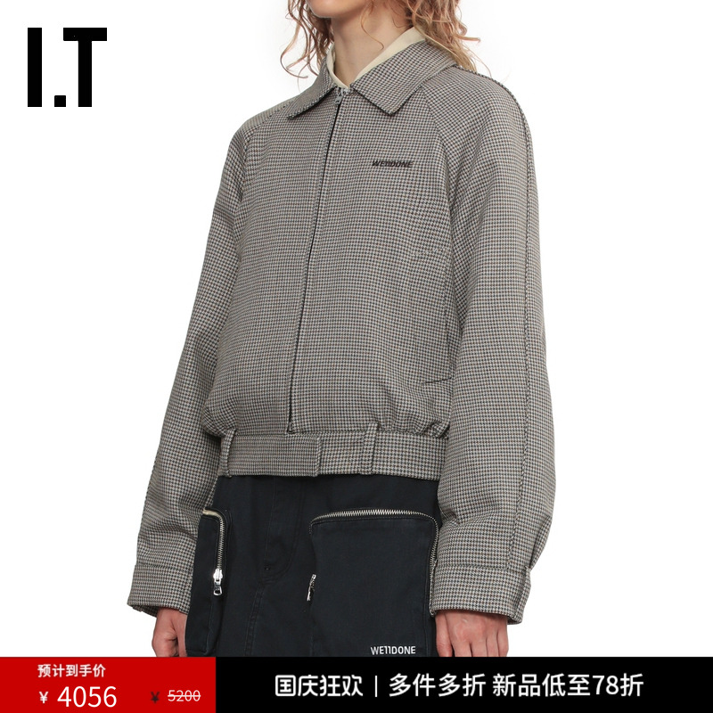 ITWe11Done千鸟格翻领夹克