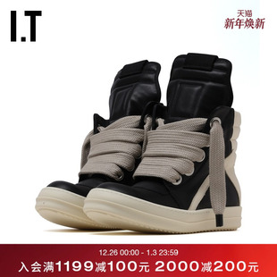 高帮运动鞋 Owens女款 新款 粗鞋 4898LC9P 带及踝靴休闲鞋 Rick