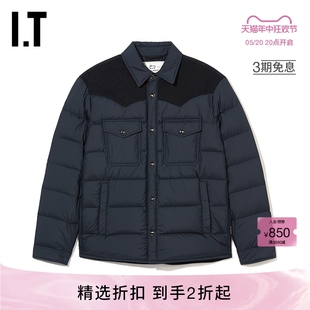 Woolrich男装 翻领羽绒外套新款 时尚 绗缝面包服羽绒服UT2420NL