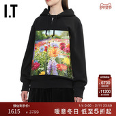 CDG COMME DES GARCONS GARCONS女宽松连帽拉链夹克