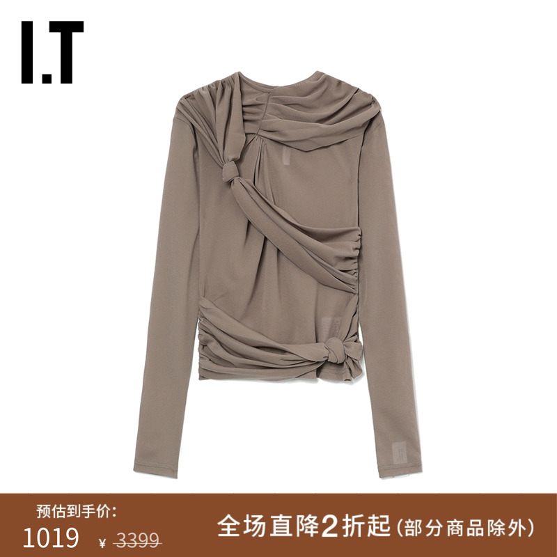 ITROKH合身长袖上衣摩登设计感