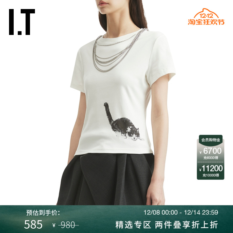 ITMARKGONG合身短袖T恤