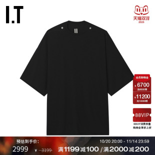 圆领短袖 Owens男装 T恤新款 简约基础款 3JAES2MP 纯色半袖 Rick