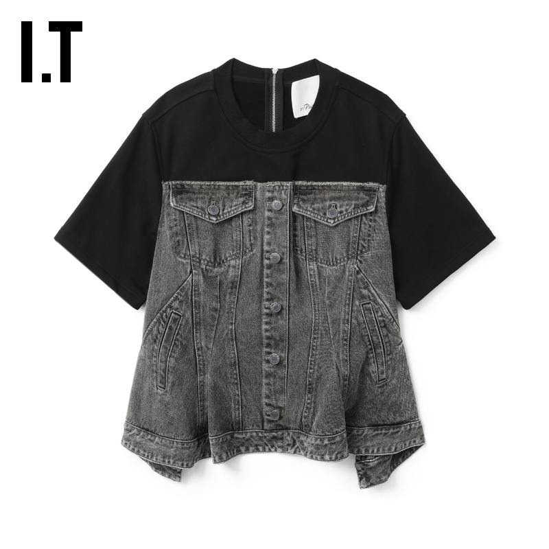 IT3.1PhillipLim短袖牛仔上衣