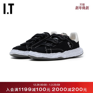 Mihara 潮酷魔术贴休闲鞋 Yasuhiro女款 新款 W704BLAM 厚底运动鞋