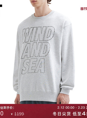 IT WIND AND SEA男装圆领卫衣新款基础休闲款宽松上衣Q3CS01MP