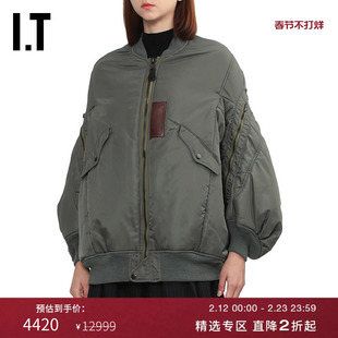 IT JUNYA WATANABE WOMEN女装廓形袖飞行员夹克新款宽松棉服外套