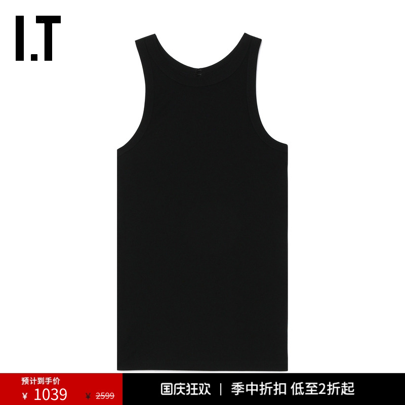 ITTOTEME中长款圆领背心