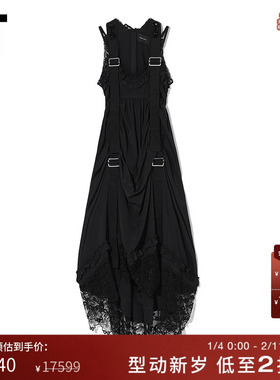 IT Simone Rocha女装背带连衣裙新品甜酷蕾丝拼接露腰长裙7192TB