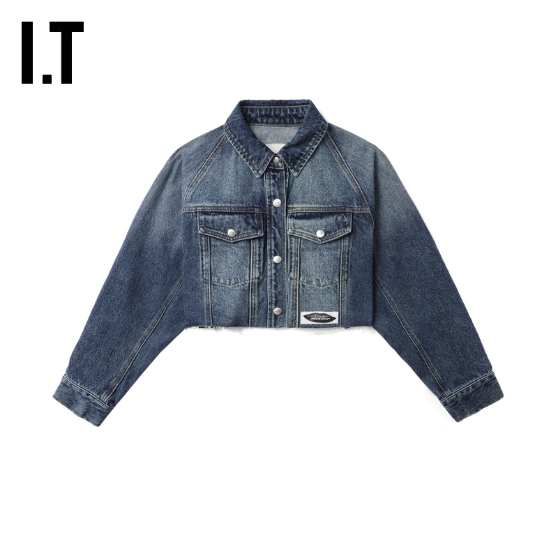 ITSJYP短款牛仔夹克甜酷复古