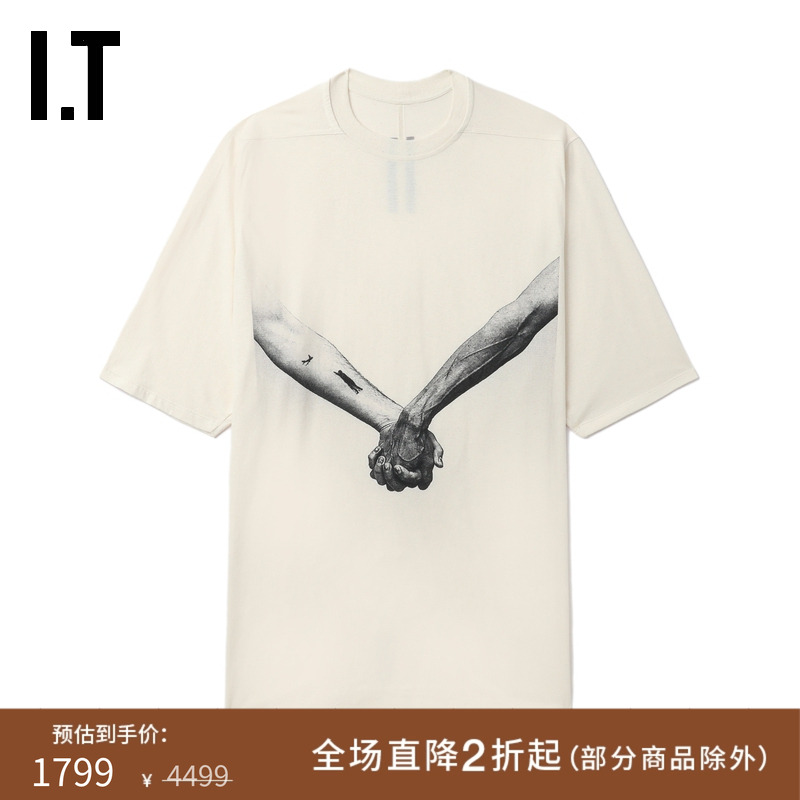 ITRickOwens中长款短袖T恤