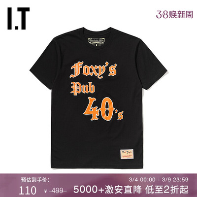 男装短袖T恤新品复古时尚文字