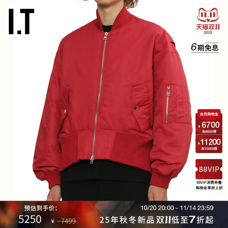 IT JW Anderson男装廓形飞行员夹克新款帅气酷感拉链外套357696MP