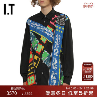 IT CDG COMME des GARCONS SHIRT男装拉链装饰长袖衬衫时尚型男