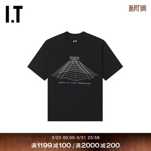 Rick 潮酷有型图案印花半袖 Owens男装 T恤新款 F2232JMQ 圆领短袖