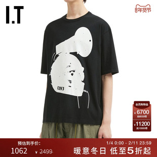 IT UNDERCOVER高桥盾男装圆领短袖T恤新款个性潮流印花半袖48134M