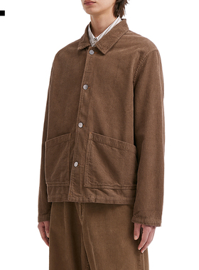 IT SUNFLOWER男装翻领灯芯绒夹克新款复古气质休闲外套513921MP