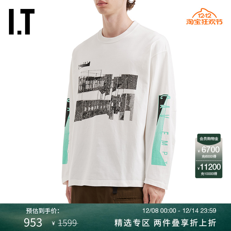 ITC.E圆领长袖T恤潮流未来感