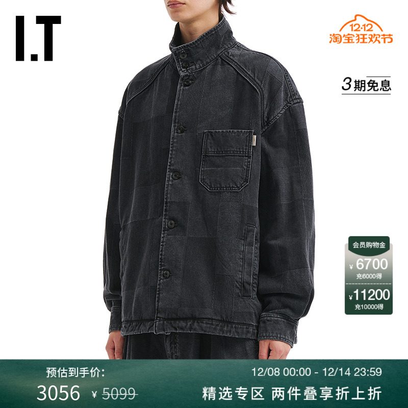 ITJUUN.J宽松立领牛仔夹克