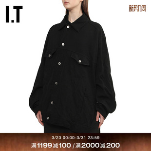 des COMME GARCONS HOMME 斜门襟夹克宽松外套 BLACK情侣款 CDG