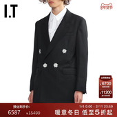 Simone Rocha男装 宽松西装 夹克新款 珠饰扣饰西服外套613217MP