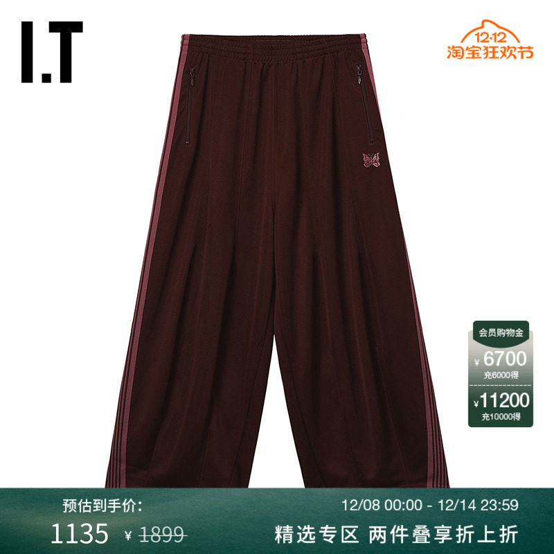 ITNEEDLES阔腿裤长裤复古运动风