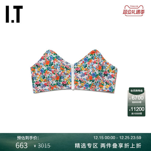 抹胸上衣时髦碎花拉链性感女装