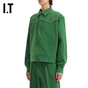IT NEEDLES男装翻领排扣夹克新款复古日潮蝴蝶刺绣外套RW2595MP