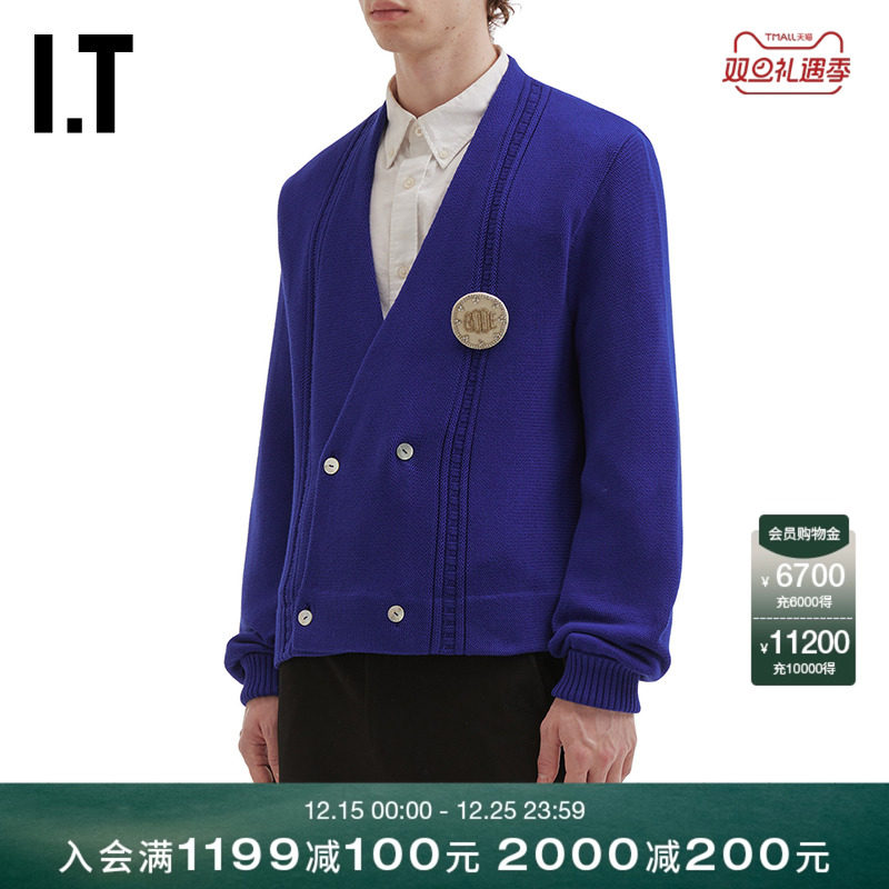 ITBODEV领针织开衫复古学院风