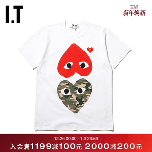 GARÇONS PLAY男装 短袖 新品 des T恤2019秋季 爱心248MA COMME