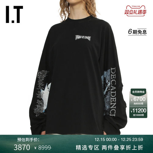 ITVETEMENTS廓形长袖T恤