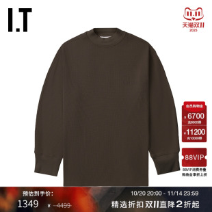 T恤新款 华夫格长袖 ATTICO女装 潮流随性宽松纯色上衣J049XN THE