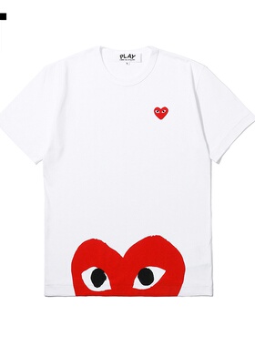 IT COMME des GARÇONS PLAY男装短袖T恤新品爱心印花