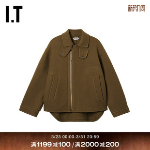 时尚 拉链毛呢夹克新款 Anderson男装 质感呢子外套038426MQ