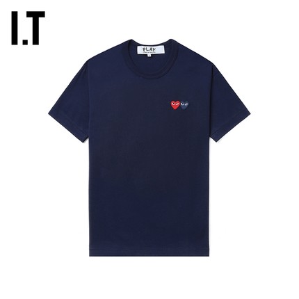 IT CDG PLAY COMME des GARCONS川久保玲情侣基础日常合身短袖T恤