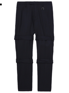 IT AMBUSH男装工装长裤直筒裤新款酷感时尚饰绊带休闲裤U00146MM