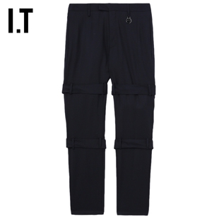 IT AMBUSH男装工装长裤直筒裤新款酷感时尚饰绊带休闲裤U00146MM