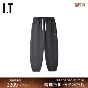 束脚运动裤 新款 卫裤 动感活力斜纹装 OFF 饰长裤 WHITE™情侣装