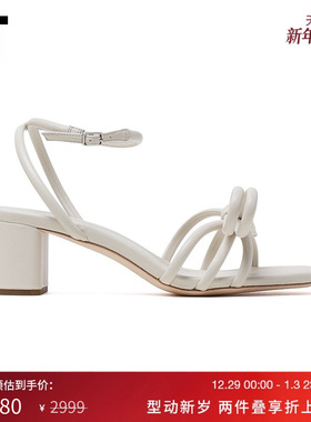 IT LOEFFLER RANDALL女款粗跟凉鞋新款清爽时尚露趾高跟鞋NWHITEM