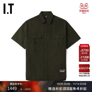 des GARCONS 简约酷感工装 CDG 上衣 衬衫 COMME 短袖 HOMME男装