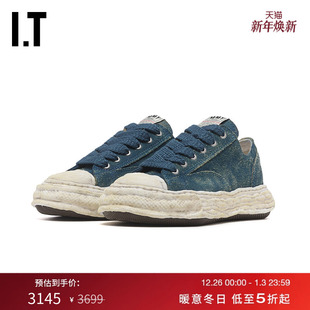 做旧运动鞋 Yasuhiro女款 新款 复古街头感厚底板鞋 休闲鞋 Mihara