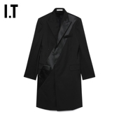 夹克新款 型男拼接西服长外套24004M 中长款 西装 HELMUT LANG男装