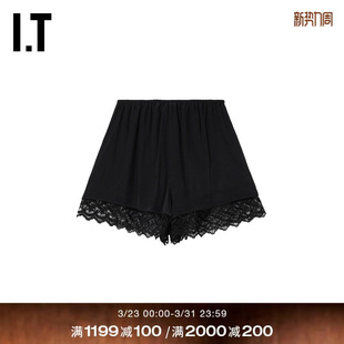 松紧腰短裤 Rocha女装 新款 摩登时尚 4177T4X 蕾丝拼接短裤 Simone