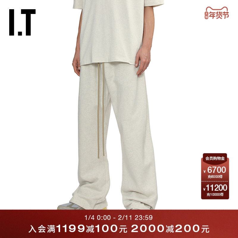 IT ESSENTIALS男装落裆运动裤新款简约舒适宽松卫裤长裤308412MQ,男装,卫裤,淘宝优惠券,粉丝福利购,淘宝优惠卷