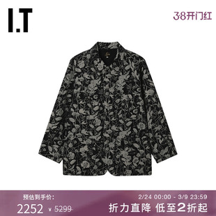 IT NEEDLES男装翻领夹克新款复古日系满幅花卉图案花外套RW2295MP