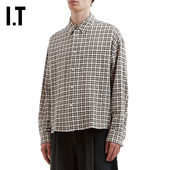 STUDIO NICHOLSON男装 格纹衬衫 新款 复古文艺格子衬衣NOST8AMQ